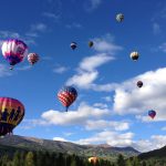 balloons festival mountains