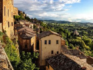 Paysage de la ville de Toscane en Italie