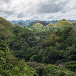 Les collines de chocolat sur l'île de Bohol aux Philippines