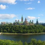 La colline du Parlement  à Ottawa au Canada