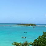 La station balnéaire du Gosier ou Îlet du Gosier en Guadeloupe