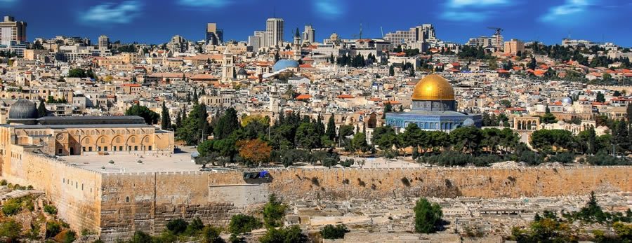 La ville de Jérusalem en Israel