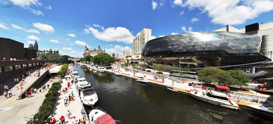 Le canal du rideau à Ottawa Ontario au Canada