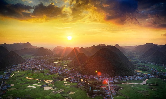 Paysage magnifique du Vietnam