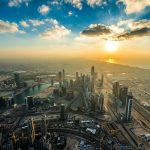 Vue panoramique à Dubai a voir lors d'un voyage