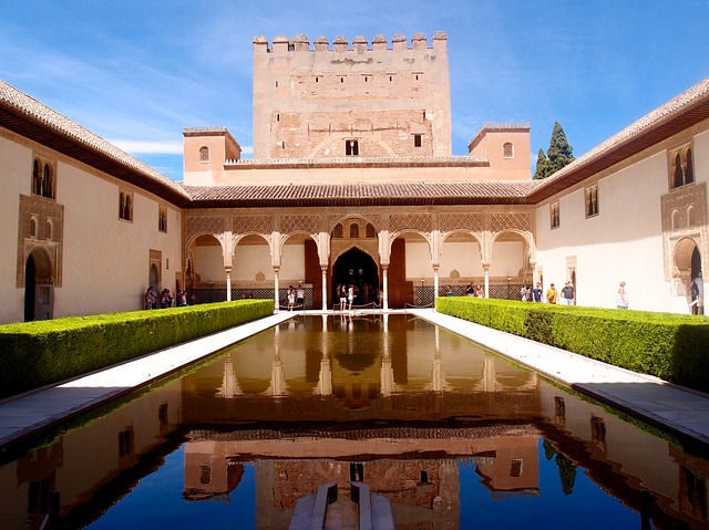 La palais d'Alhambra en Andalousie en Espagne