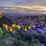 Vue de la ville de Grenade en Espagne