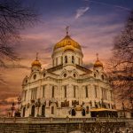 Cathédrale Orthodoxe à Moscou en Russie
