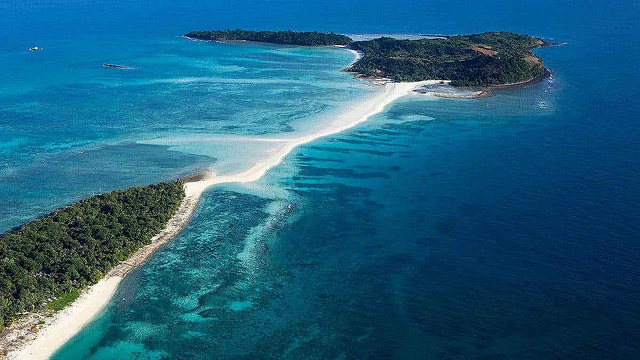 Nosy Be vue du ciel à Madagascar