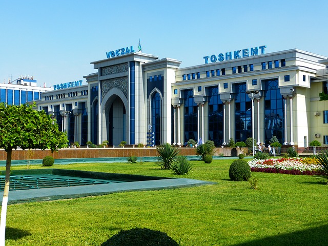 Gare de Tachkent à Ouzbékistan en Asie centrale