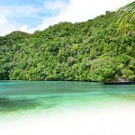 Plage de Palau en Micronésie 