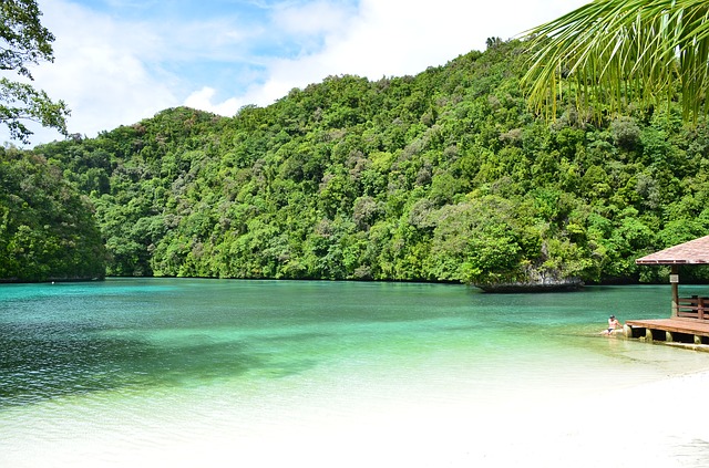 Plage de Palau en Micronésie 