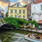 Le canal de Bruges en Belgique