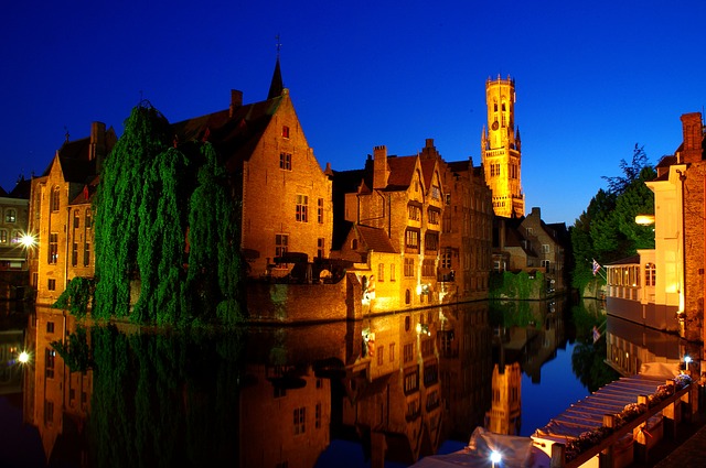 Le centre historique de Bruges au Belgique