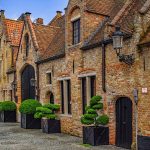 Quelques paquets de maison à Bruges en belgique