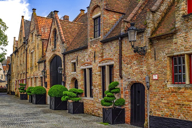 Quelques paquets de maison à Bruges au Belgique