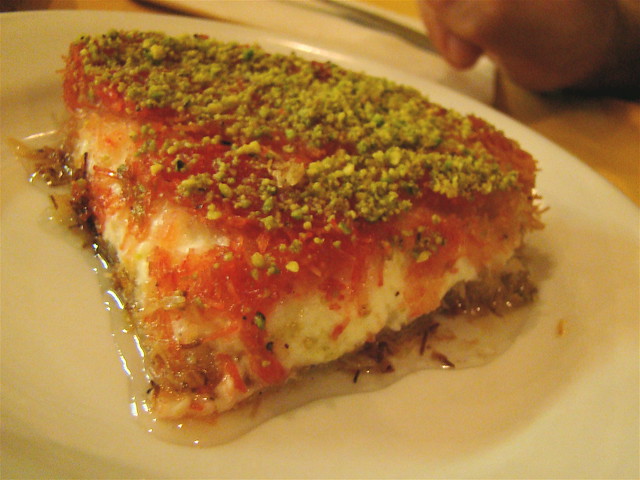 Le dessert Knafeh