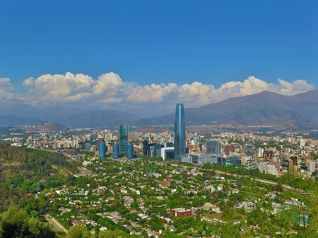 La ville de Santiago au Chili