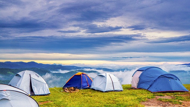 Point de rassemblement de camping