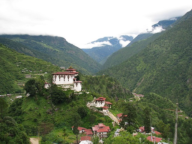 Lhuentse Dzong Bhoutan Asie