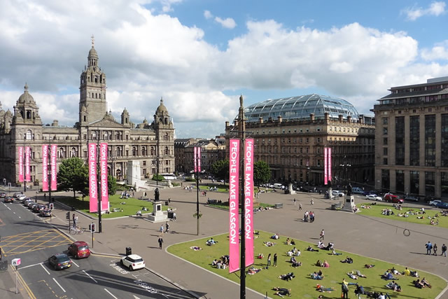 Georges Square Glasgow Ecosse